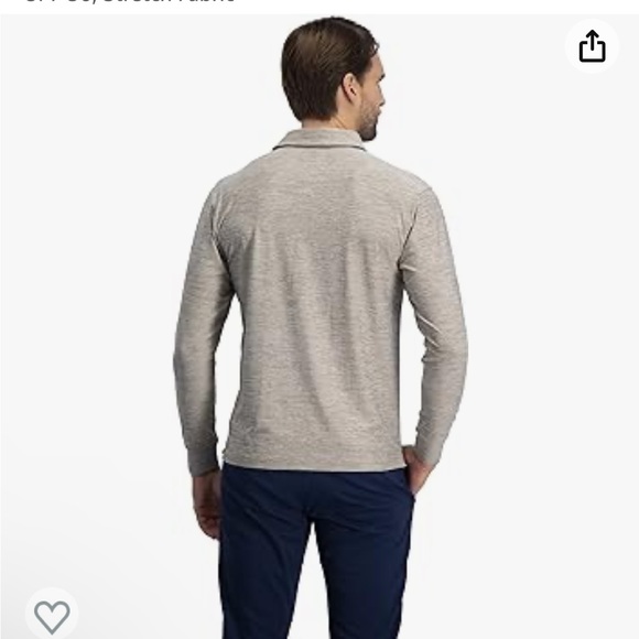 4 pack - Three Sixty Six Men's Dry Fit Long Sleeve Polo Golf Shirt - Picture 3 of 6